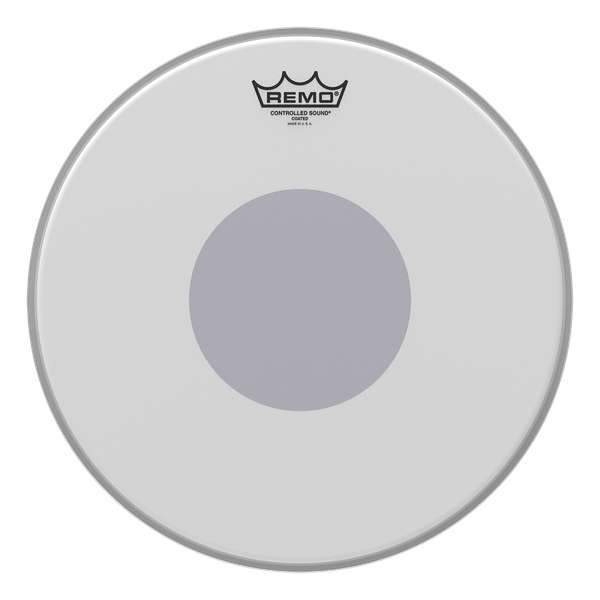 REMO 14" Controlled Sound Coated Black Dot Drum Head