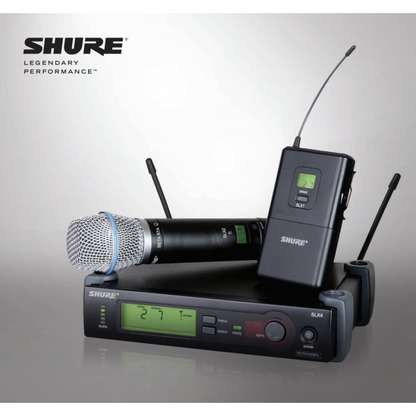 SHURE 舒爾SLX24/BETA58A手持式無線話筒