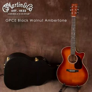 MARTIN馬丁GPCE全單DE Black Walnut電箱DSTG民謠木吉他D-16EPD