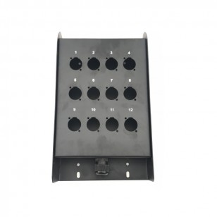 8路卡儂信息盒接線盒12孔位音頻傳聲盒流動舞台接線盒鐵盒