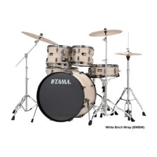 TAMA Imperialstar 5-piece jazz drum set with hardware, White Birch packaging