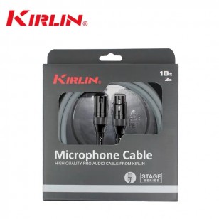 KIRLIN科林麥克風線平衡卡農線卡儂公對母調音台音頻話筒延長線3M