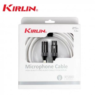 KIRLIN科林麥克風線鍍銀卡農線平衡電容卡儂公對母音頻話筒延長線