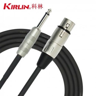 KIRLIN科林卡農轉換線6.35二芯轉卡儂母話筒線接音響麥克風音頻線