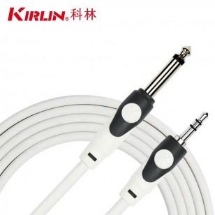 KIRLIN科林音頻轉接線3.5三芯-6.35二芯公對公轉換線延長線連接線