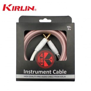 KIRLIN科林新款透明PVC彩色編織吉他連接線樂器線民謠貝斯音頻線