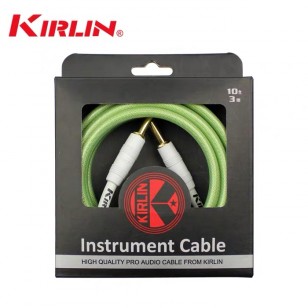 KIRLIN科林新款透明PVC彩色編織吉他連接線樂器線民謠貝斯音頻線