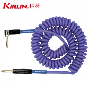 KIRLIN科林吉他線降噪線彈簧電話線樂器連接線貝斯音響音頻線30FT