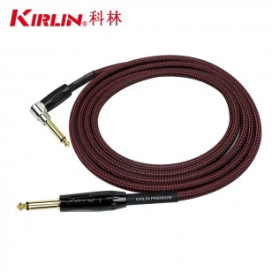KIRLIN科林吉他線貝斯降噪線加強編織線樂器鏈接線音箱音頻連接線