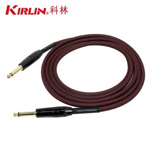 KIRLIN科林吉他線貝斯降噪線樂器鏈接線加強編織線音箱音頻連接線