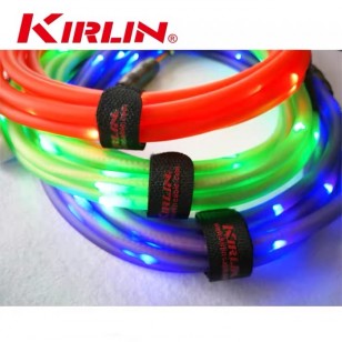 KIRLIN科林吉他線LED發光線USB快速充電樂器線貝斯音響音頻連接線
