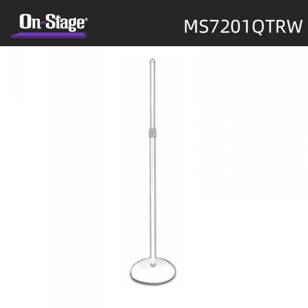 On-Stage圓形底座話筒支架MS7201QTRW麥克風直角圓形底座話筒支架