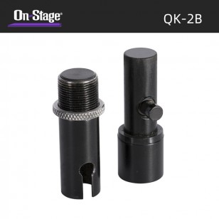 On-Stage QK-2BQuik-Release話筒連接器，鍍黑