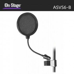 On-Stage話筒防噴罩/話筒夾子/配件 ASVS6-B 麥克風防噴罩/話筒罩